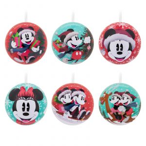 Hallmark Lot de 12 d&eacute;corations de Sapin de No&euml;l Disney Mickey et Minnie Mouse