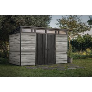 Keter Abri en r&eacute;sine Signature WoodGrey 117 &ndash; 7,45 m&sup2;