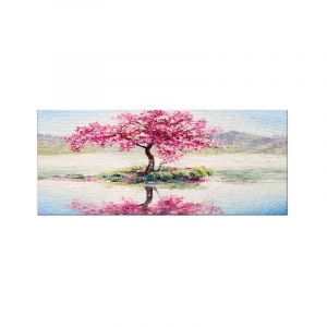 Homemania HOMEMANIA Tableau Arbre Nature et paysages pour Salon, Chambre Multicouleur en Polyester, Bois, 70 x 3 x 100 cm