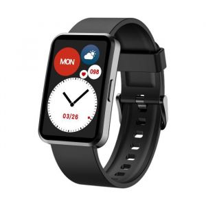 Montre Connect&eacute;e Homme Femme Sport IOWODO Smartwatch de Fitness Cardiofrequencem&egrave;tre Podom&egrave;tre Fr&eacute;quence Oxym&egrave;tre iOS Android Noir