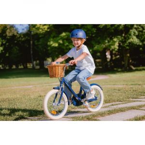 Vélo 16 pouces bleu marine profond pour enfant 4-6 ans – Cadre léger