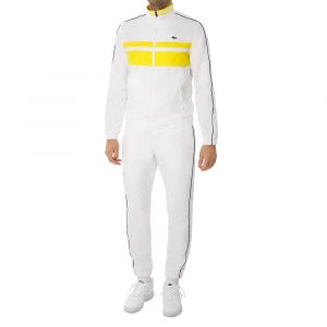 Image de Lacoste Sport WH9691 Ensemble surv&ecirc;tement, Blanc/Ananas-Blanc-Marine, XXL Homme