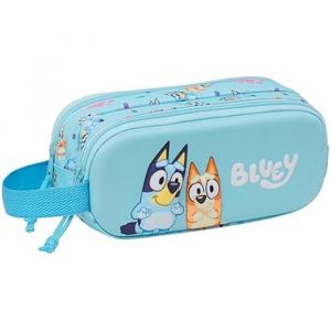 Safta Trousse double 3D pour enfants - Bleu - Confortable et polyvalente