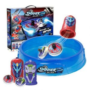 Silverlit Spinner Mad 2 - Arène Deluxe avec 2 Toupies et 2 Shakers - A partir de 5 Ans