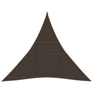 Image de VidaXL Voile d'ombrage 160 g/m² Marron 5x5x5 m PEHD