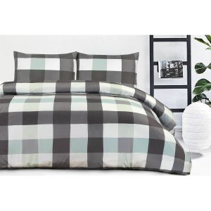 Parure de Lit 3 Pièces "Nevada" 220x240cm Anthracite Prix