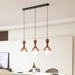 Suspension en verre à intensité variable 'Lyrisa' en verre pour salon & salle à manger