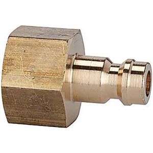 Riegler 107152 Mamelon pour raccord I.D. 5, laiton nu, G 1/4 IG, AF 17