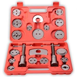 Tresko - Coffret repousse piston d'étriers de freins pour remplacement de disque Outil et adaptateurs, Set de 22 pièces