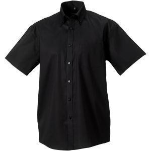 Russell Chemise à manches courtes sans repassage - Homme (2XL) (Noir) - UTBC1037