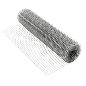 ECD Germany Grillage pour Cl&ocirc;tures 19x19 mm 1mx25 m Epaisseur Fil 0,75mm Maille Galvanis&eacute; &Eacute;lectrosoud&eacute; pour Cl&ocirc;tures d'Animaux Jardin Rouleau Filet