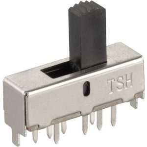 Image de Tru Components Interrupteur à glissière 708097 250 V/AC 1.5 A 2 x On/On/On 1 pc(s)