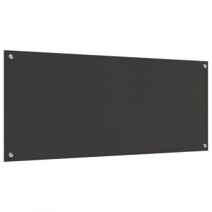 VidaXL Crédence de cuisine Grise 120x50x0,6 cm en Verre trempé