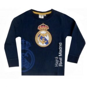 Real Madrid Tee-Shirt Enfant Manches Longues – Officiel - Taille 4 Ans