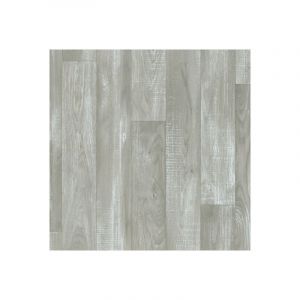 Décoweb Sol Vinyle Imitation parquet gris clair - Rouleau de 2m x 7m