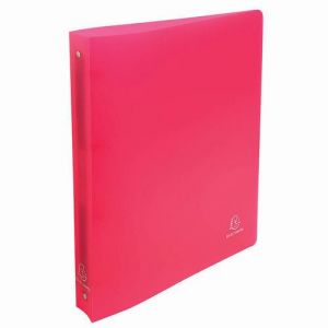 Exacompta R&eacute;f. 51265E - Carton de 10 classeurs semi-rigides PP Chromaline - 4 anneaux ronds 30 mm - Dos 40 mm - Dimensions ext&eacute;rieures : 32 x 26,8 cm - Format &agrave; classer A4 Maxi - Rouge