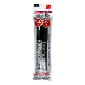 Pebeo Set de 2 feutres - Acrylic Marker - Blanc Mat - 1,2 mm