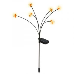 Lampe de jardin solaire -led eclairage d'abeille de luciole solaire, lampe de decoration solaire impermeable a l'eau, promenade de la terrasse de la
