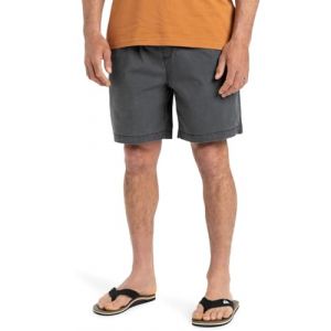 Image de Quiksilver Taxer 18" - Short de marche &agrave; taille &eacute;lastique pour Homme Noir - Taille L