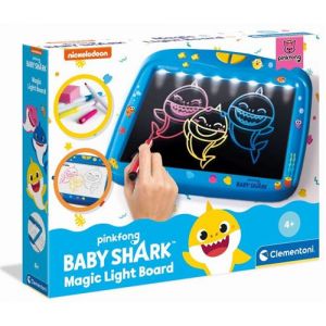 Clementoni Pinkfong Effets Magiques-Baby Shark-Tableau Blanc Lumineux 5 Ans +, 18617