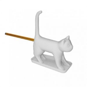 Caterpillar Taille-crayons, motif chat blanc, miaule