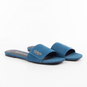 Guess Claquette Classic est Femme Bleu