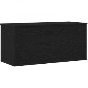 VidaXL Boîte de Rangement avec stockage Chêne noir 100 x 42 x 46 cm