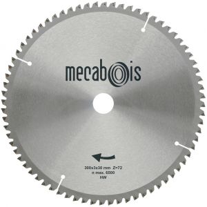 Mecabois Lame de scie circulaire pour aluminium. cuivre et laiton -&Oslash;(mm)300 / Al&eacute;sage : 30 / Epaisseur : 3.0 / Nombre de dents
