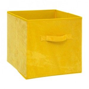 Image de Five Boîte de Rangement Velours "Mix N'Modul" 31x31cm Jaune