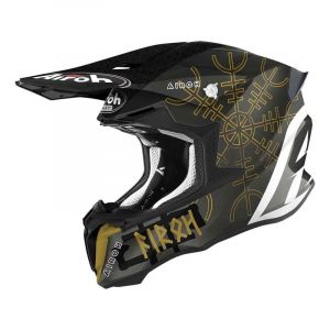 Airoh Casque cross Twist 2.0 Sword noir/or/blanc mat/brillant- S