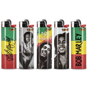 Image de Bic Lot de 5 briquets maxi &agrave; pierre Bob Marley