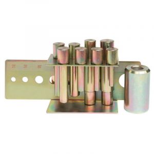 Holzmann Kit de 8 poinçons avec plaque de fixation