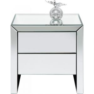 Image de Kare Design Table de chevet design miroir Real Dream 2 tiroirs