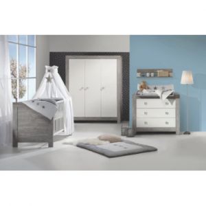 Schardt Chambre Nordic Driftwood lit commode armoire 3 portes