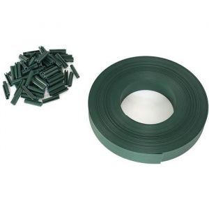 Kit brise vue occultant en pvc pour clôture à lamelles - 60 m vert - vert