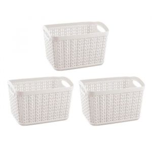 Kit 3 paniers rectangulaires 1,5 litres 7house