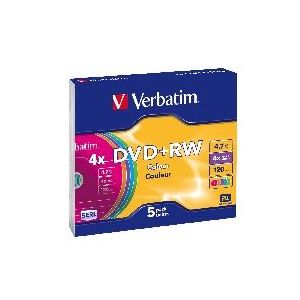 Verbatim DataLifePlus 5 DVD+RW 4.7 Go 2.4x boîtier CD