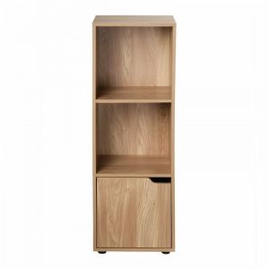 Calicosy Meuble 3 cases avec une porte H91 cm - Bois clair - MODU