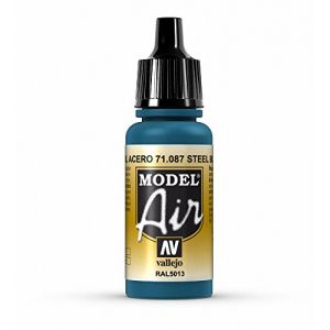 Vallejo Model Air Flacon de peinture acrylique 17 ml bleu acier