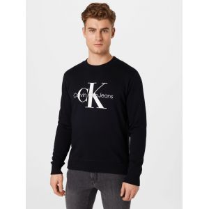 Calvin Klein Jeans Core Monogram Crew Ne Pull-Over Bla, XXL Homme