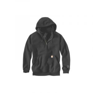 Carhartt Sweat demi zip rain defender s noir entre 1 et 3 coton / polyester 400 - 500 g sweat 1 pi&egrave;ce(s) sweat capuche demi zip rain defender noir ts - carhart