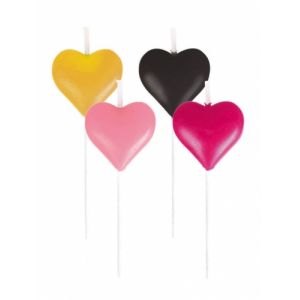 Amscan 8 Mini Bougies Coeur Everyday Love