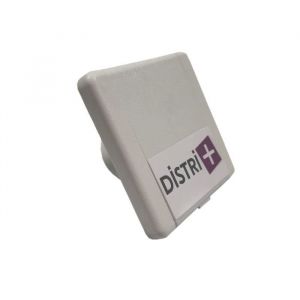 Distri+ - Prise d'aspiration centralis&eacute;e couvercle carr&eacute; 9x9cm - Blanc