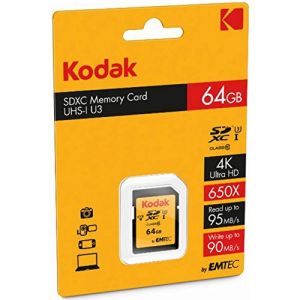 Kodak carte mémoire flash - 64 Go - SDXC UHS-I