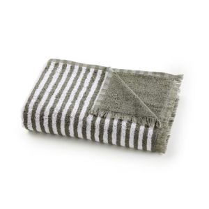 Drap de bain rayé éponge 500 g, Arzon