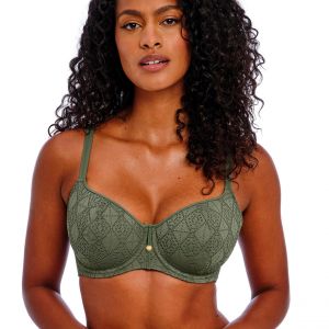 Haut de maillot de bikini vert