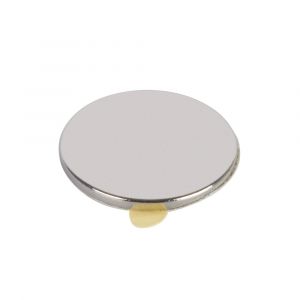 Suki 4 aimants neodyme disque nickele adhesif d19mm h1,5mm 8 kg