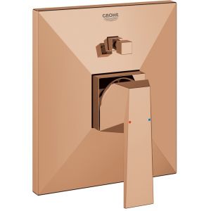 Grohe Allure Brilliant Façade pour mitigeur monocommande 2 sorties (Pour installation Douche ou Bain/Douche), Warm Sunset