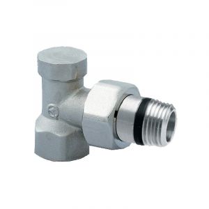 Image de Orkli Coude de réglage équerre nickelé pour robinet de radiateur 1/2'' 1025N