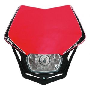 R-Tech Plaque phare RTech V-Face rouge et noire